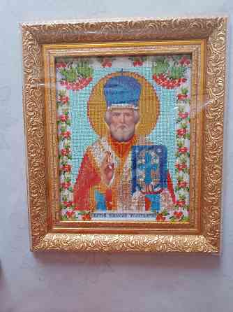 Вышивка бисером Икона Николай Чудотворец Макеевка