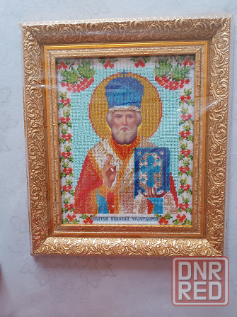 Вышивка бисером Икона Николай Чудотворец Макеевка - изображение 1
