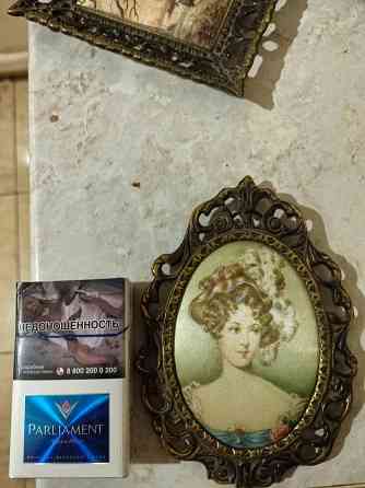 Шелкография в бронзовой рамке Донецк