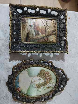 Шелкография в бронзовой рамке Донецк