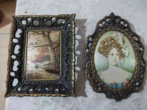 Шелкография в бронзовой рамке Донецк