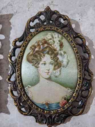 Шелкография в бронзовой рамке Донецк