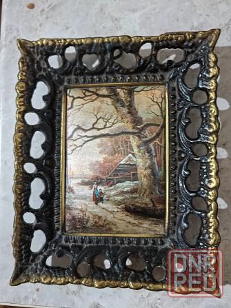 Шелкография в бронзовой рамке Донецк - изображение 5