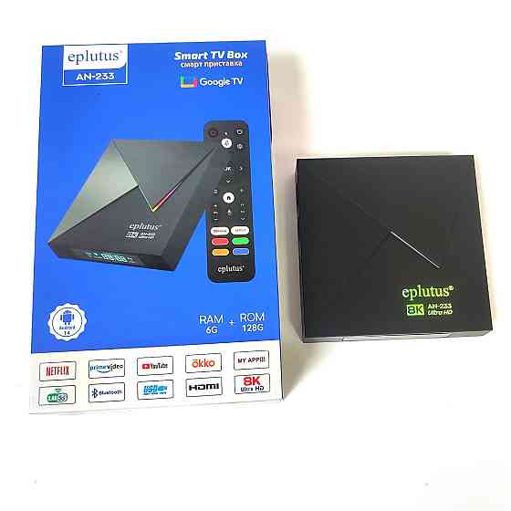 Смарт-приставка Eplutus AN-233/8K/6+128 Android 14 Донецк