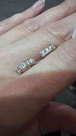 Золотые сережки детские+цепочка( с этикетками) Донецк