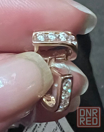 Золотые сережки детские+цепочка( с этикетками) Донецк - изображение 4