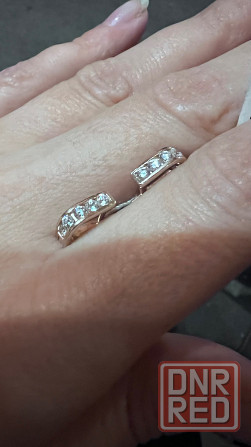 Золотые сережки детские+цепочка( с этикетками) Донецк - изображение 2