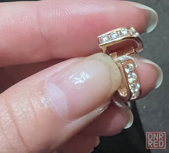 Золотые сережки детские+цепочка( с этикетками) Донецк - изображение 3