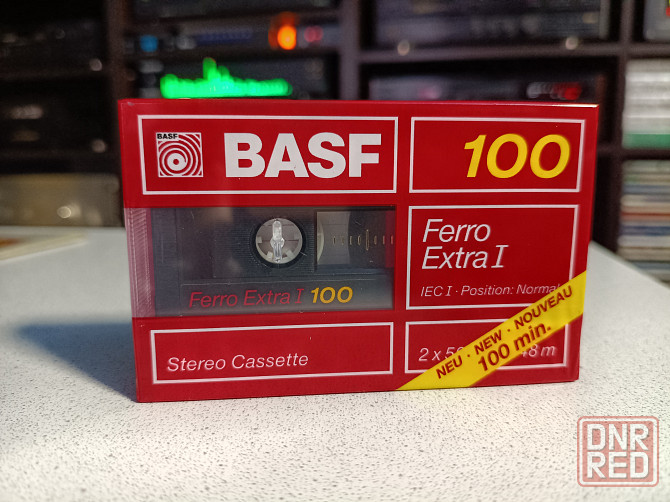 Запечатанная аудиокассета Basf- 100 Ferro Extra I Донецк - изображение 1