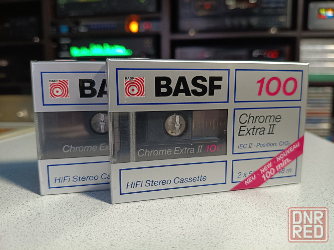 Запечатанная аудиокассета Basf-100 Chrome Extra II Донецк - изображение 1