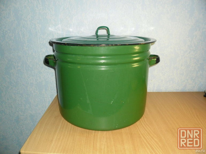 Кастрюля эмалированная ссср 40 литров Донецк - изображение 1