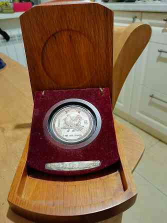 8 долларов Австралия 2005 год Год Петуха цветная лунар лунный календарь серебро 999 пробы 5 унций Донецк