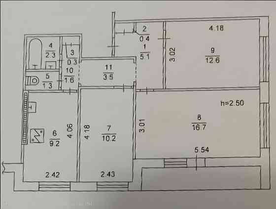 Вода всегда! Продам трехкомнатную квартиру на Мирном Донецк