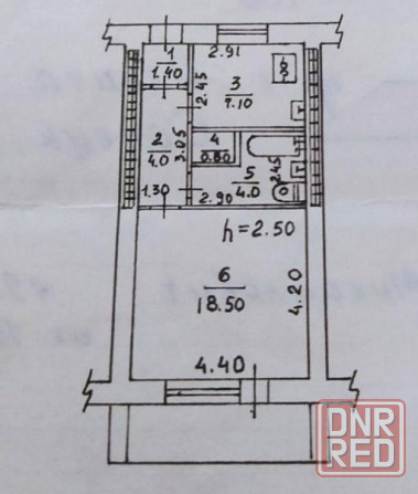 Продам крупногабаритную 1 к. кв., пр. Ильича, Мединститут, средний этаж Донецк - изображение 1