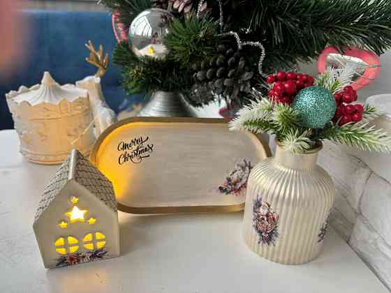 Новогодний интреръерный набор из гипса Донецк