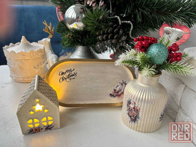 Новогодний интреръерный набор из гипса Донецк - изображение 2