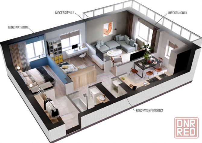 Разработка проектов перепланировки квартиры, дома, помещения Донецк - изображение 1