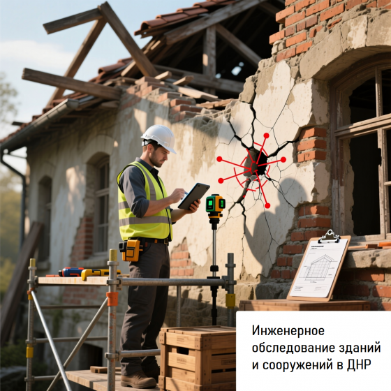 Инженерное обследование зданий и сооружений Донецкая Народная республика Донецк