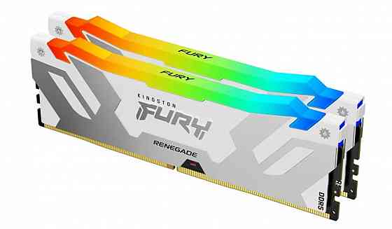 Оперативная память DDR5-6400 32 GB Kingston Fury Renegade White RGB [KF564C32RWAK2-32] Донецк