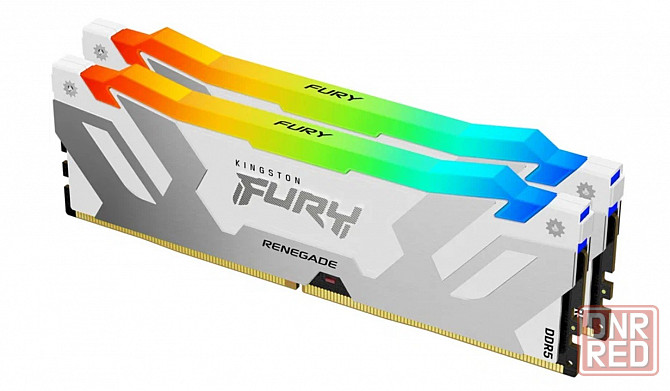 Оперативная память DDR5-6400 32 GB Kingston Fury Renegade White RGB [KF564C32RWAK2-32] Донецк - изображение 3