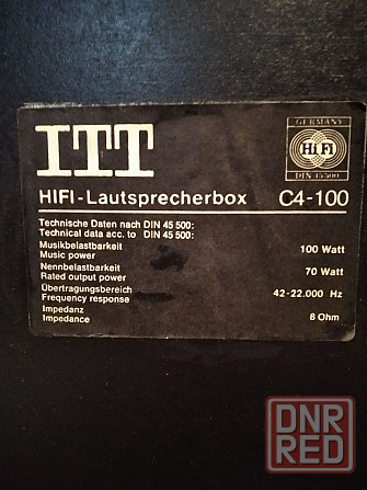 Продам акустические системы- ITT. Донецк - изображение 3