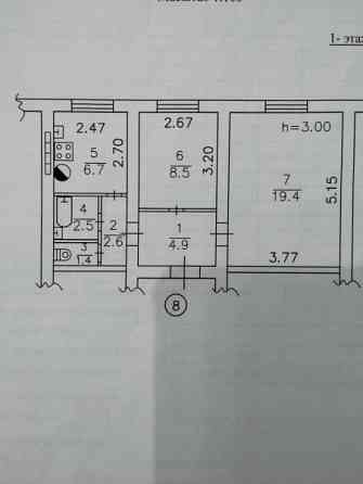 Продам 2 ком кв в Куйбышевском р-н Азотный Донецк
