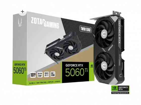 Видеокарта Zotac NVIDIA GeForce RTX 5060 Ti 16 GB GDDR7 GAMING Twin Edge Новая Донецк