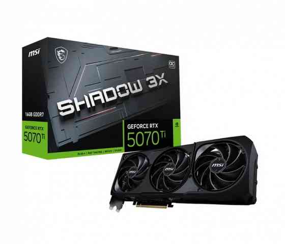 Видеокарта MSI NVIDIA GeForce RTX 5070 Ti SHADOW 3X OC 16G Новая Донецк