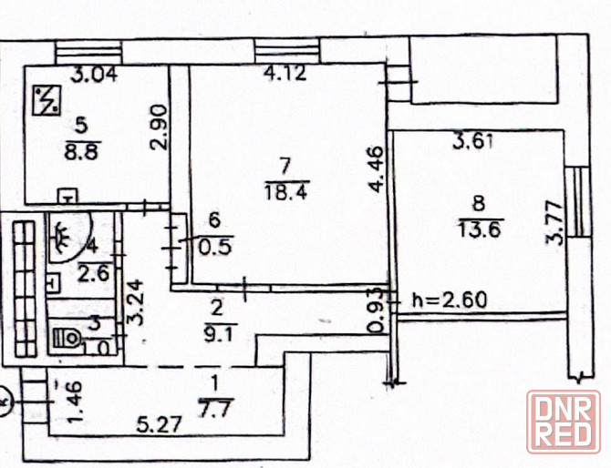 Продажа крупногабаритной 2к.кв по пр-ту Гвардейский (ор-р кафе Лукоморье) Донецк - изображение 10