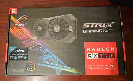 Видеокарта ASUS Rog Strix RX 570 4gb Горловка