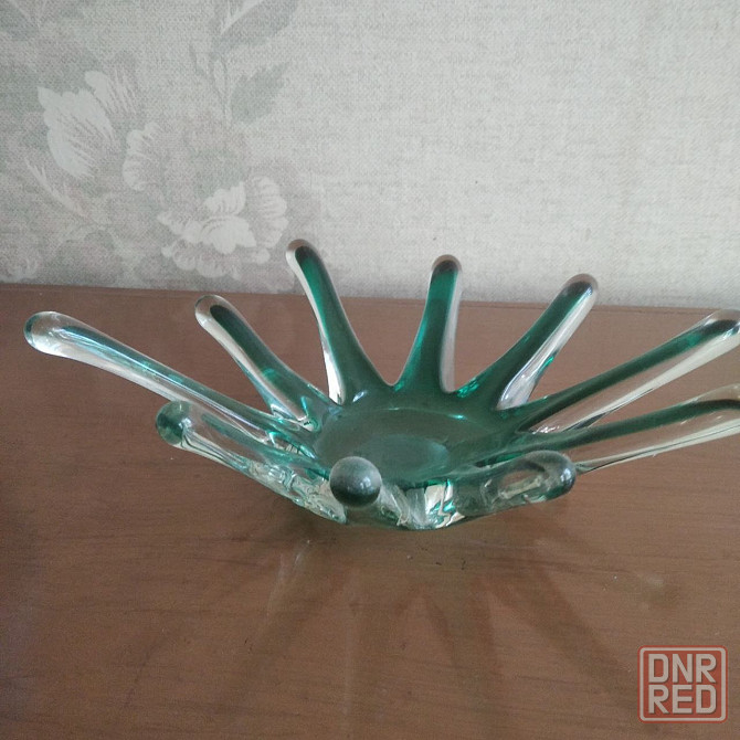 Ваза фруктовница из цветного гутного стекла Донецк - изображение 4