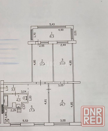 Продам 4к кв. Гагарина с а.о. Луганск - изображение 9