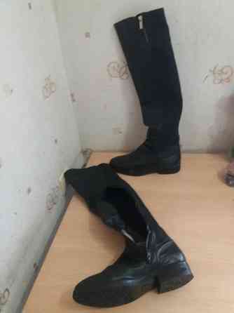 Продам сапоги ботфорты кожа мех р. 40 Донецк