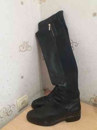 Продам сапоги ботфорты кожа мех р. 40 Донецк