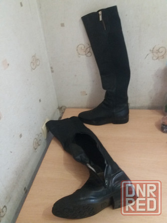 Продам сапоги ботфорты кожа мех р. 40 Донецк - изображение 6