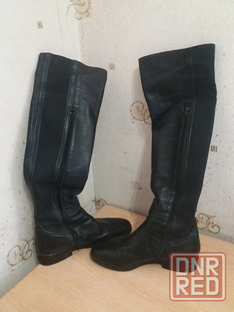 Продам сапоги ботфорты кожа мех р. 40 Донецк - изображение 3