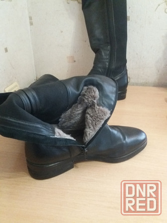 Продам сапоги ботфорты кожа мех р. 40 Донецк - изображение 7