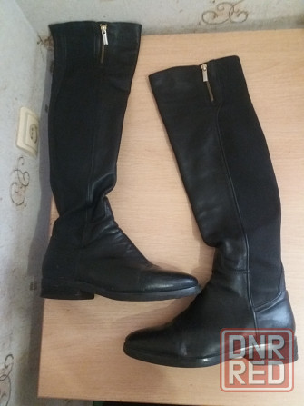 Продам сапоги ботфорты кожа мех р. 40 Донецк - изображение 2
