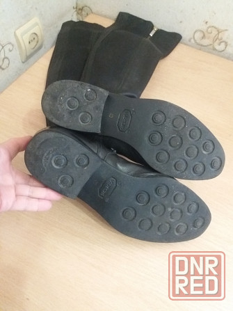 Продам сапоги ботфорты кожа мех р. 40 Донецк - изображение 8