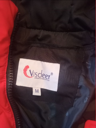 Пуховик женский Visdeer Алый, размер м Донецк