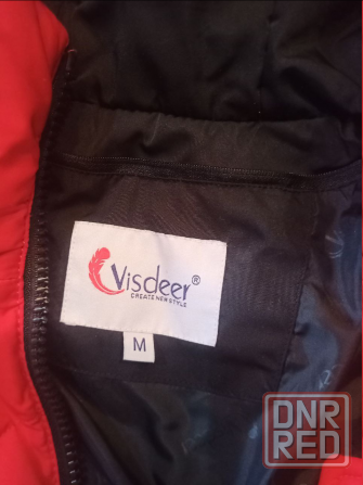 Пуховик женский Visdeer Алый, размер м Донецк - изображение 4