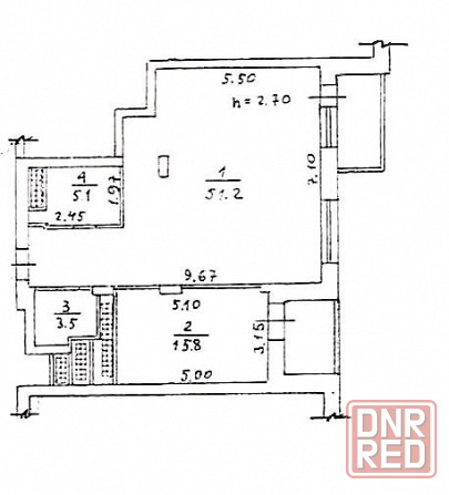 Продажа крупногабаритной квартиры в жк «Фаворит» в Киевском районе Донецка Донецк - изображение 1