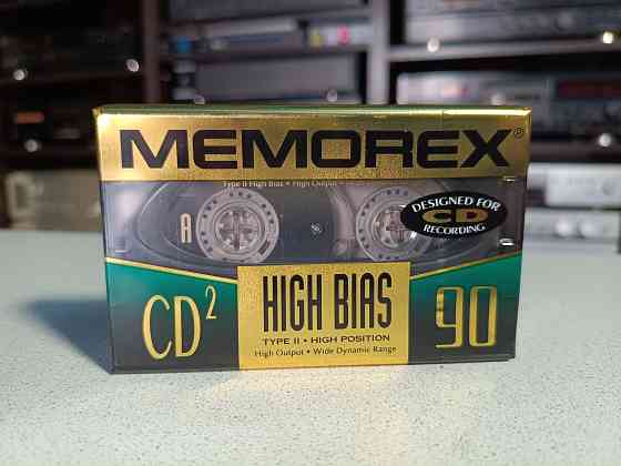Запечатанная аудиокассета Memorex-90 Chrome-High Bias-Type 2 Донецк