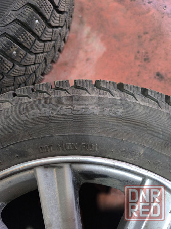 Продам 4 колеса Viatti 185/65 R15 зима, шипы на легкосплавных дисках Донецк - изображение 3