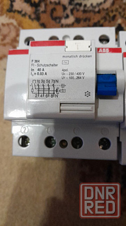 выключатель дифференциального тока узо 4п 40а 30ма f364 Донецк - изображение 1