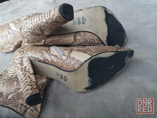 Продам сапоги демисезонные осенне-весенние кожа р.35 Донецк - изображение 6