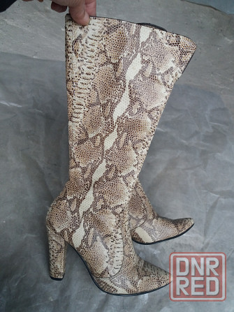 Продам сапоги демисезонные осенне-весенние кожа р.35 Донецк - изображение 1