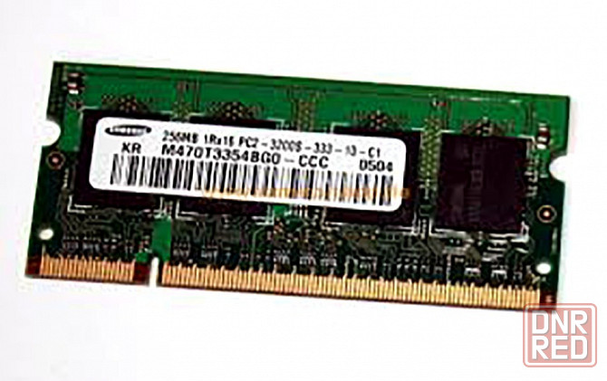 Оперативная память So-Dimm Ddr2 Samsung 256mb (M470t3354bg0-Ccc) б/у (арт-3052) Донецк - изображение 1