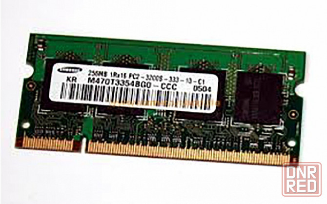 Оперативная память So-Dimm Ddr2 Samsung 256mb (M470t3354bg0-Ccc) б/у (арт-7941) Макеевка - изображение 1