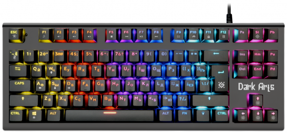 Механическая клавиатура Defender Dark Arts Gk-375 Ru, Rainbow,87 клавиш (арт-6080) Макеевка